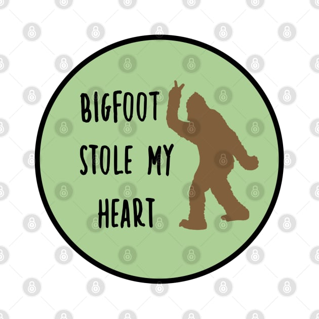 Bigfoot Stole My Heart Moss Green by CatGirl101