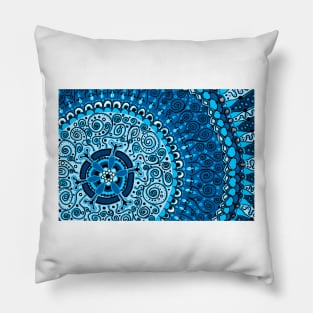 Blue Mandala Pillow