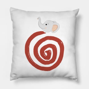 Spiral - Elephant Pillow