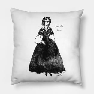 Inky Charlotte Brontë Pillow