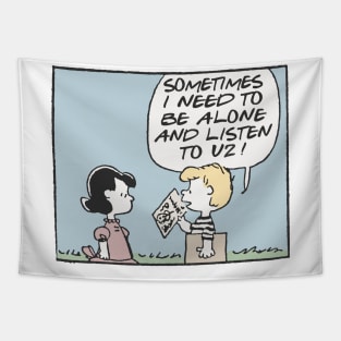 U2  - Vinyl Record Obsessive Fan Design Tapestry