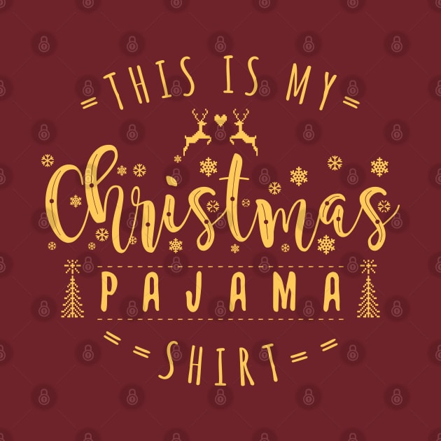 this is my christmas pajama by indi art