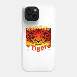 Tiger mandala acrylic painting Phone Case