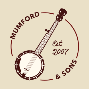 Mumford and Sons Banjo (Faded/Red) T-Shirt