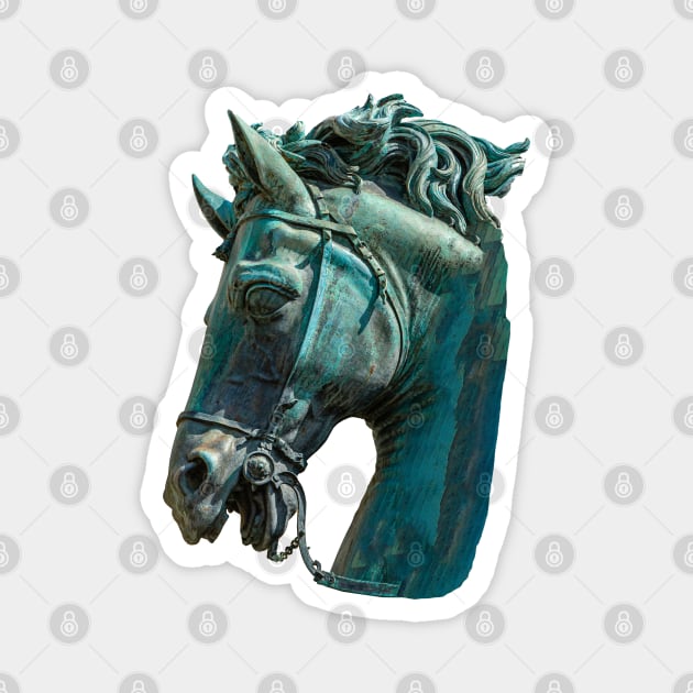 Head of a Horse statue Magnet by dalyndigaital2@gmail.com