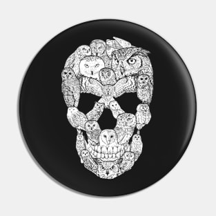 Owl Skull Pin