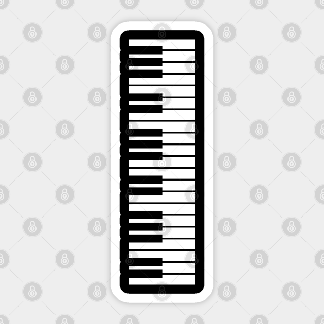 Piano keyboard - Piano - Sticker | TeePublic Piano keyboard - Piano - Sticker | TeePublic