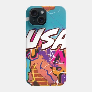 USA Graffiti Phone Case