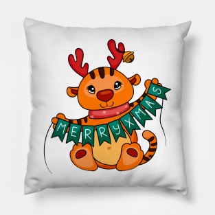 new year symbol 2022 tige Pillow