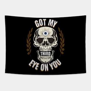 Skull Got My Third Eye On You Tapestry