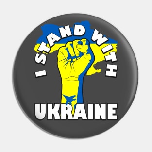 I Stand With Ukraine Ghost of Kyiv Pin