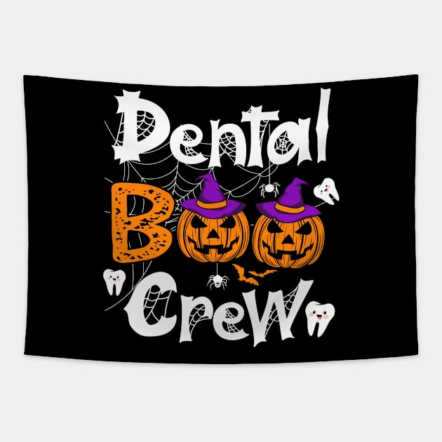 Dental Boo Crew Funny Dentist Halloween Costume Tapestry by Simpsonfft
