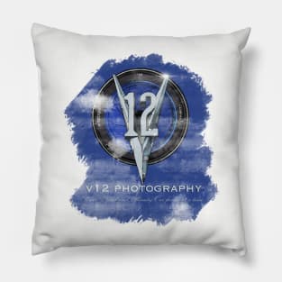 Vintage v12 Photography Pillow