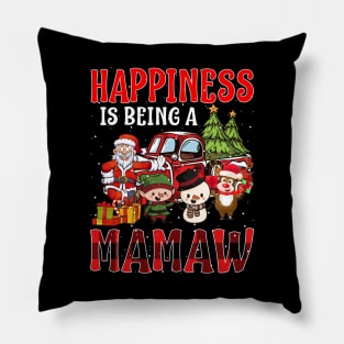 Happiness Is Being A Mamaw Christmas Pillow