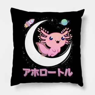 Axolotl Moon Space Pillow