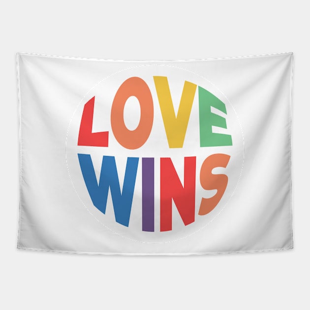 Love Wins LGBTQ Tapestry by MajorCompany