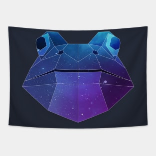 Galaxy Frog Geometric Animal Tapestry