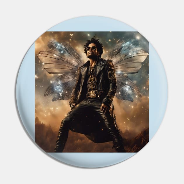 Lenny Kravitz Fly Away Pin by IconsPopArt