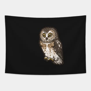 Northern Saw-Whet Owl Tapestry