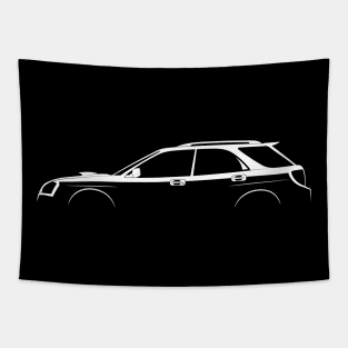 Subaru Impreza WRX Wagon (GG 2002) Silhouette Tapestry