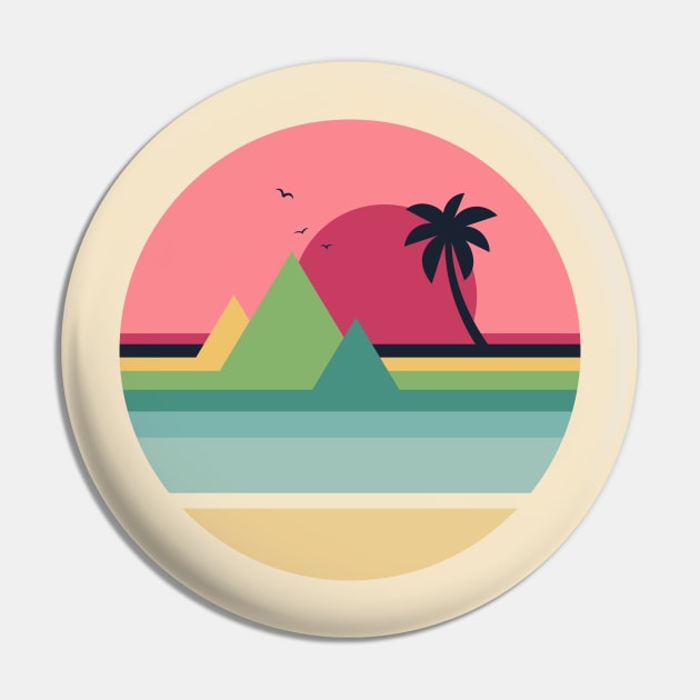 Tropical Sunset Pin by AndyWestface