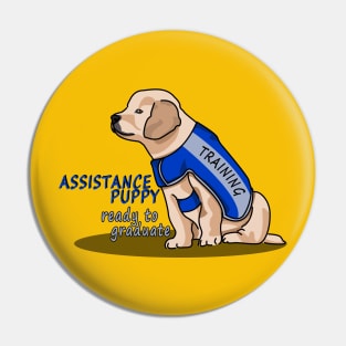 Assistance Puppy Ready to Graduate: Golden Retriever Cutie Pin