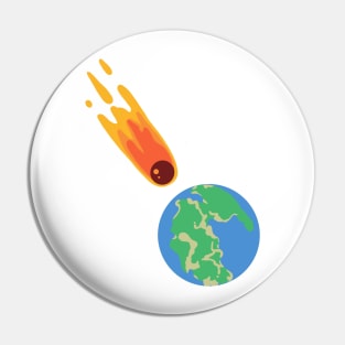 Asteroid, extinction, dino, dinosaur Pin