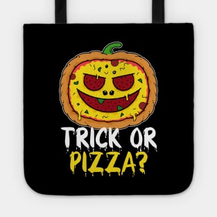 Pizza Halloween - Funny Pumpkin Pizza Face Tote