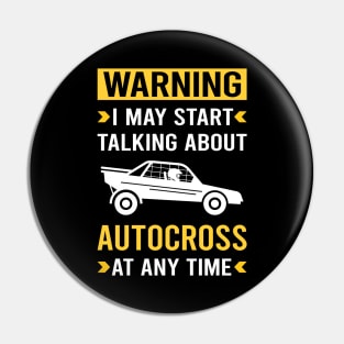 Warning Autocross Pin