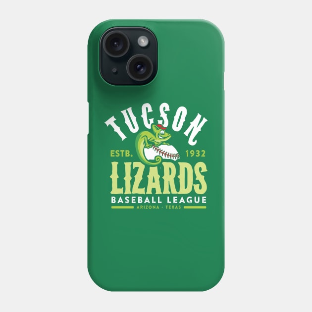 Tucson Lizards Baseball Phone Case by MindsparkCreative