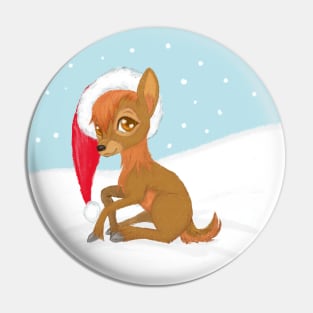 Baby Christmas Reindeer Pin