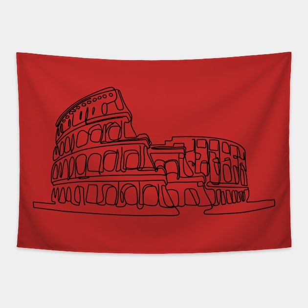 Colosseum Tapestry by Angiemerry