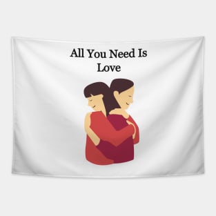 All You Need Is Love Couples Tapestry