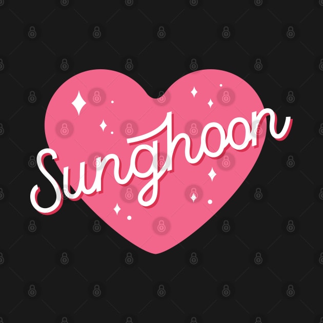 Enhypen Sunghoon name text sparkling heart engene | Morcaworks by Oricca