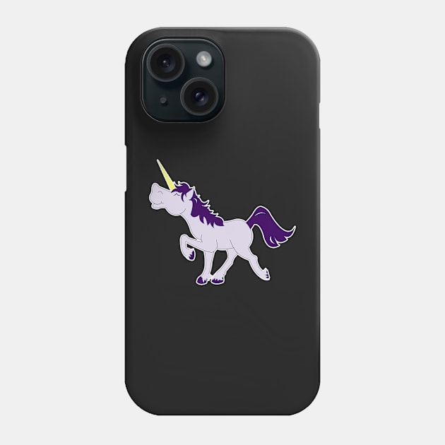 Cute Unicorn Cartoon Phone Case by JessDesigns