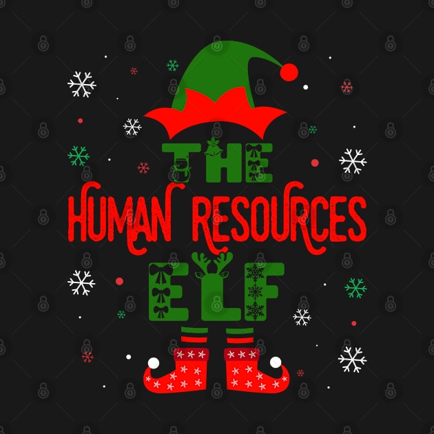 The HR Human Resources Elf Funny Christmas by TheVintageChaosCo.