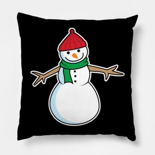 'Christmas Cute Snowman' Funny Snowman Christmas Pillow