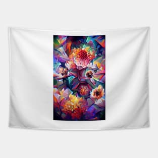 Flower Kaleidoscope Tapestry