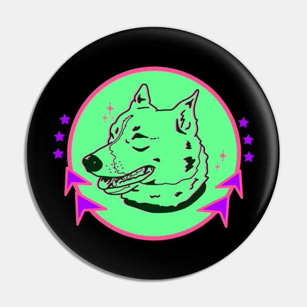 Retro Dog 2 Pin by TaliDe