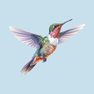 Red Throated Hummingbird T-Shirt