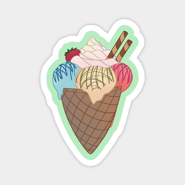 Ice Cream Magnet by Gratsvetic17