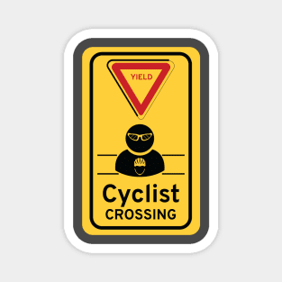 Cyclist crossing Magnet