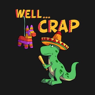 Dino Pinata Funny Cinco De Mayo T-Rex Sombrero Mexican T-Shirt