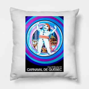 Carnaval De Quebec 1972 Pillow