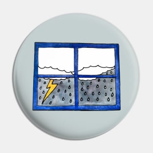 Rainy Days Pin