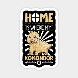 Home is with my Komondor Magnet