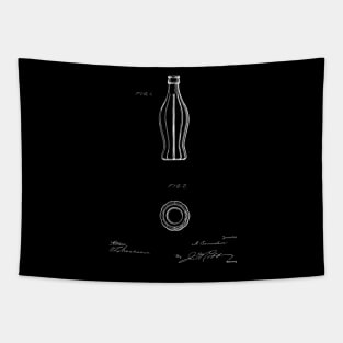 Bottle Vintage Patent Drawing Tapestry