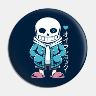 Sans Lazy Bones Pin