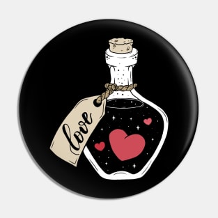 Love in a bottle Pin