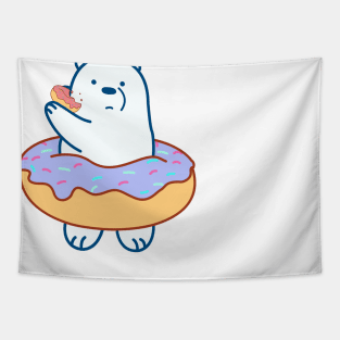 Ice Bear We Bare Bears Donut Tapestry